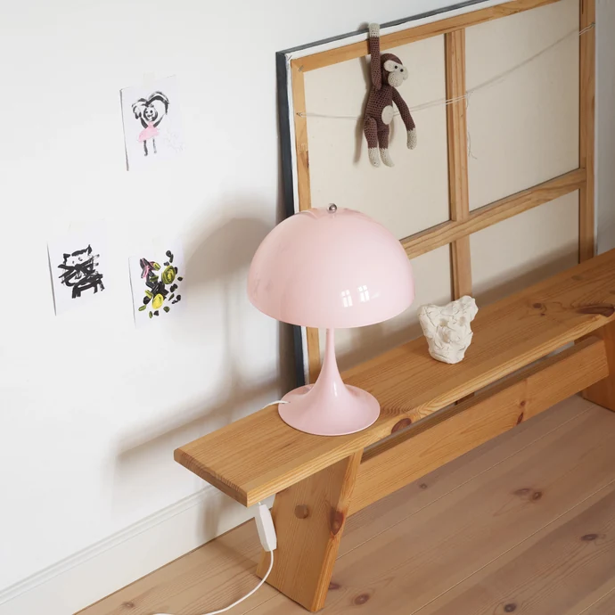 Stolní lampa Panthella 250 Opal Pale rose