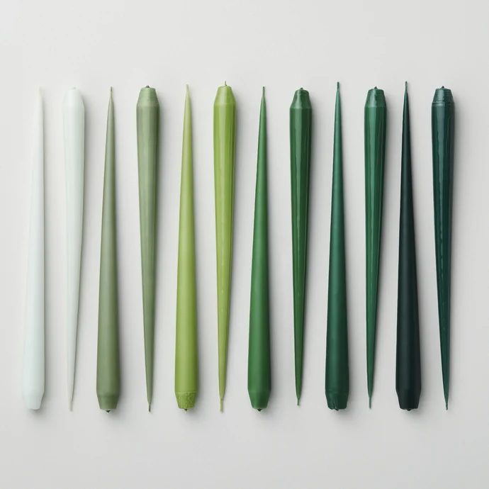 Svíčka Taper 32 cm – 66 Eucalyptus – set 2 ks