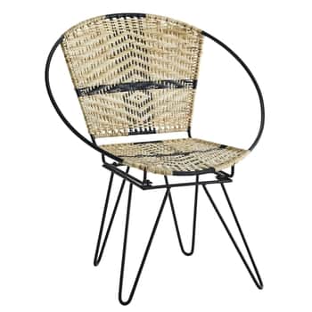 Kovové křeslo Lounge Rattan