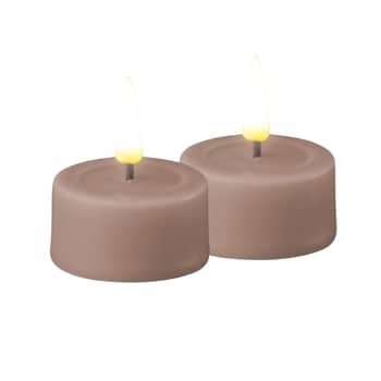 Čajová LED svíčka Rose – set 2 ks