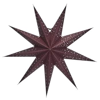 Závěsná svítící hvězda Point Star Burgundy 60 cm