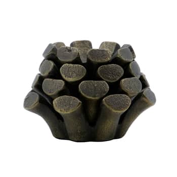 Kovový svícen Pine Cone Antique Brass