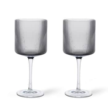 Sklenice na červené víno Ripple Smoked Grey – set 2 ks