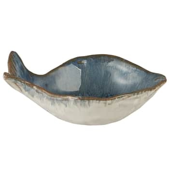 Kameninová miska Fish Ocean Blue Mini